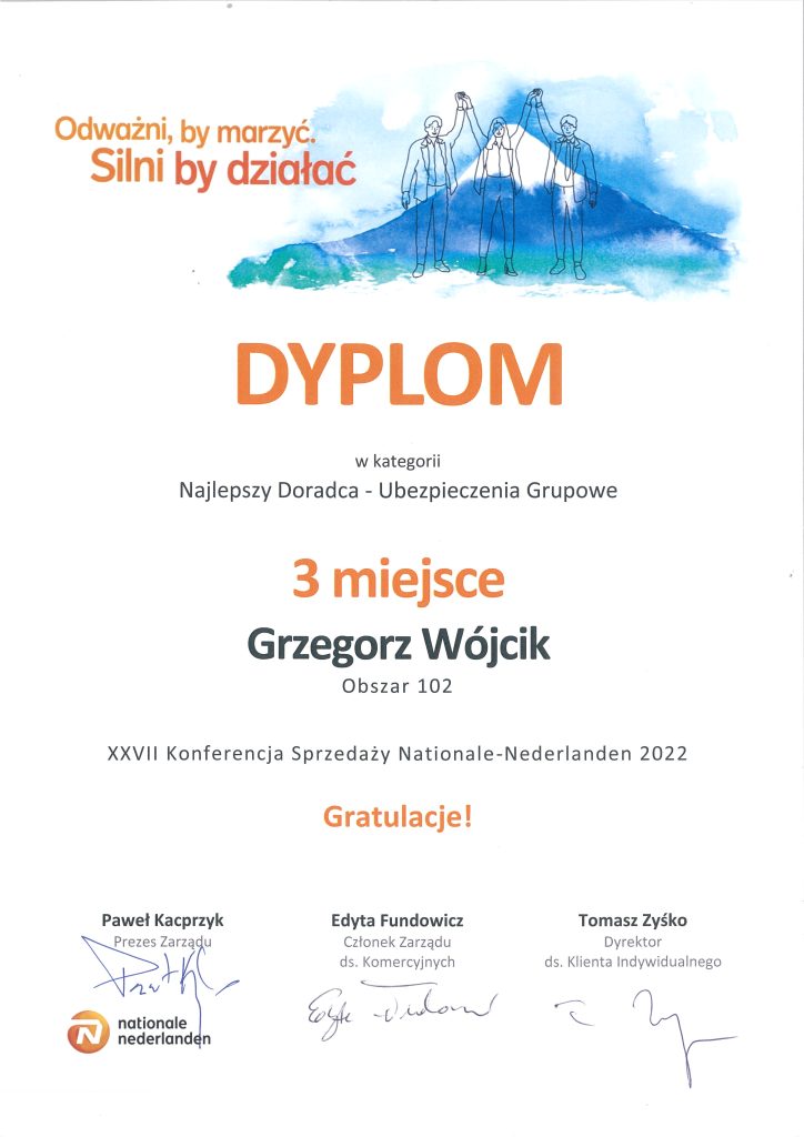 dyplom 3 miejsce