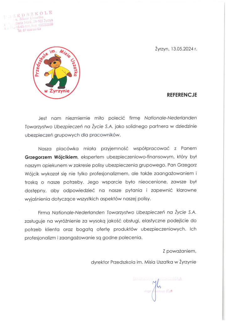 referencje-4 przedszkole